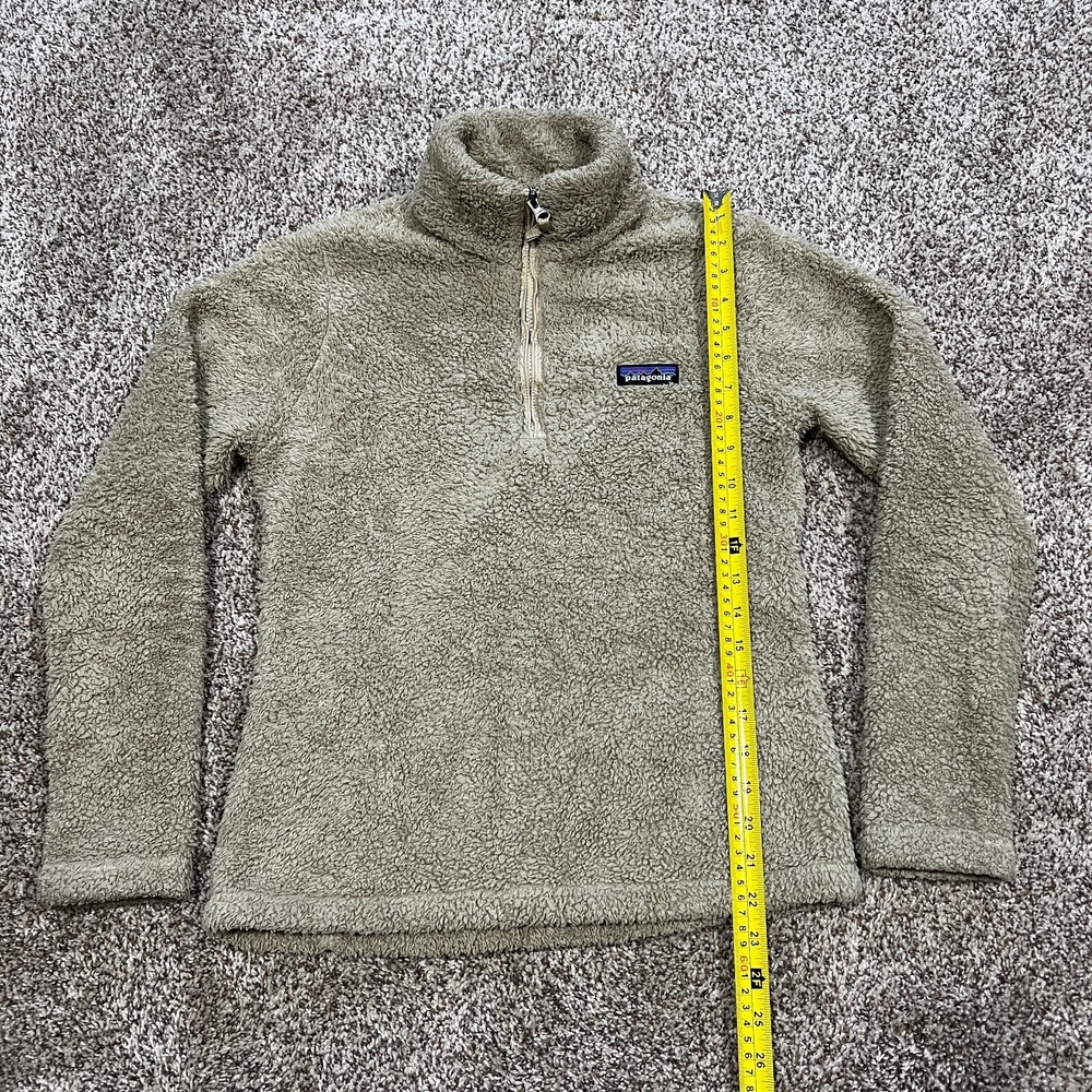 Patagonia 1/4 Zip Pullover Women's XS Khaki Beige Los Gatos Fleece 25235